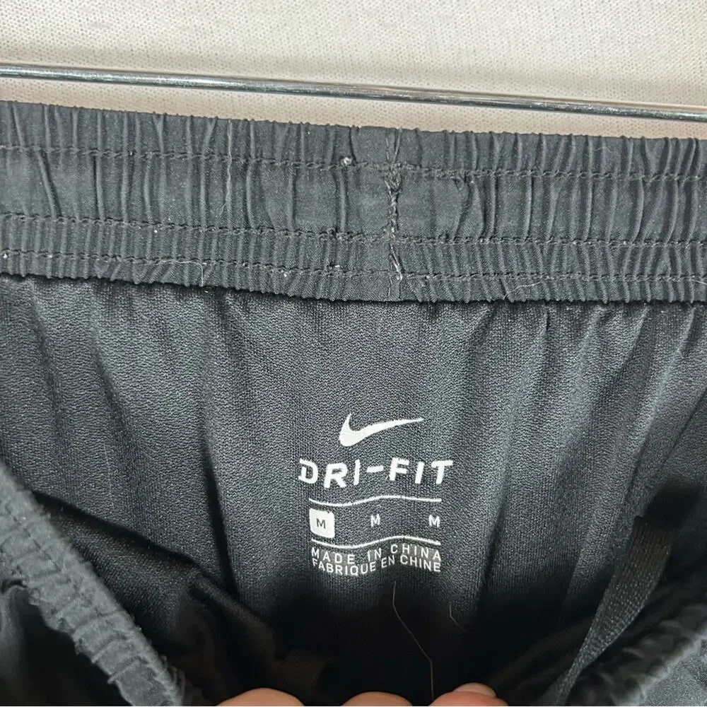 Nike Dri Fit Neon Tempo Running Shorts Women’s Medium Black Drawstring 3.5”